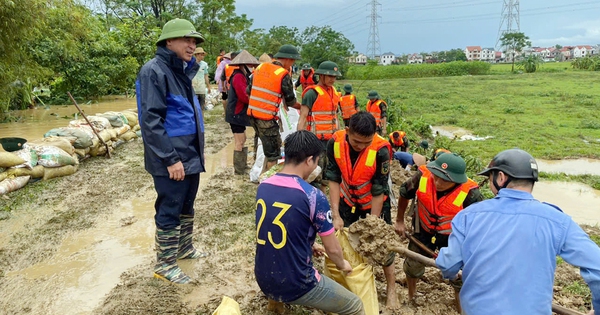 NÓNG: Bắc Giang bác thông tin vỡ đê ở Hiệp Hòa, khẳng định lũ vượt báo động 3 nên đê bối đã bị tràn